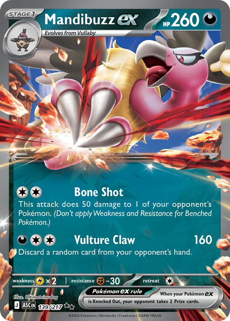 Mandibuzz ex #139, Ascended Heroes