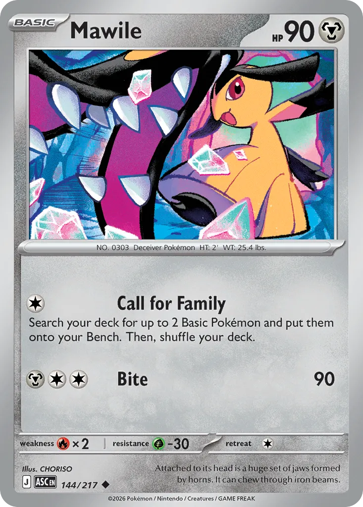 Mawile #144, Ascended Heroes Reverse Holo