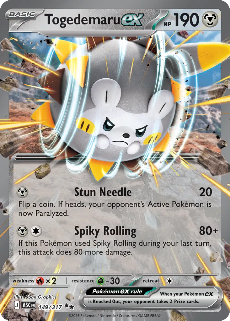 Togedemaru ex #149, Ascended Heroes
