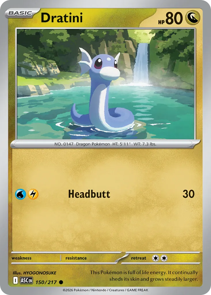 Dratini #150, Ascended Heroes Reverse Holo