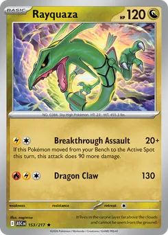 Rayquaza #153, Reverse Holo
