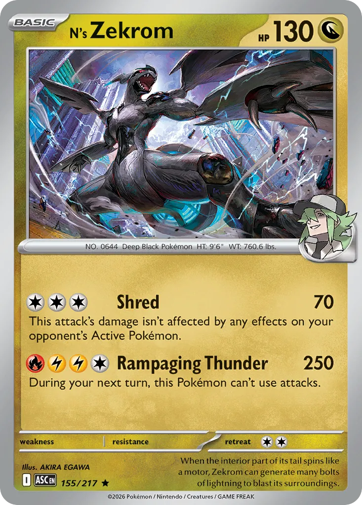 N's Zekrom #155, Ascended Heroes