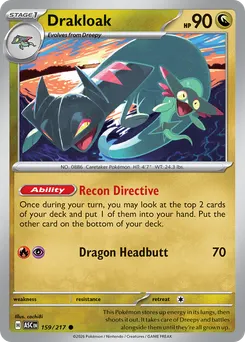 Drakloak #159, Reverse Holo