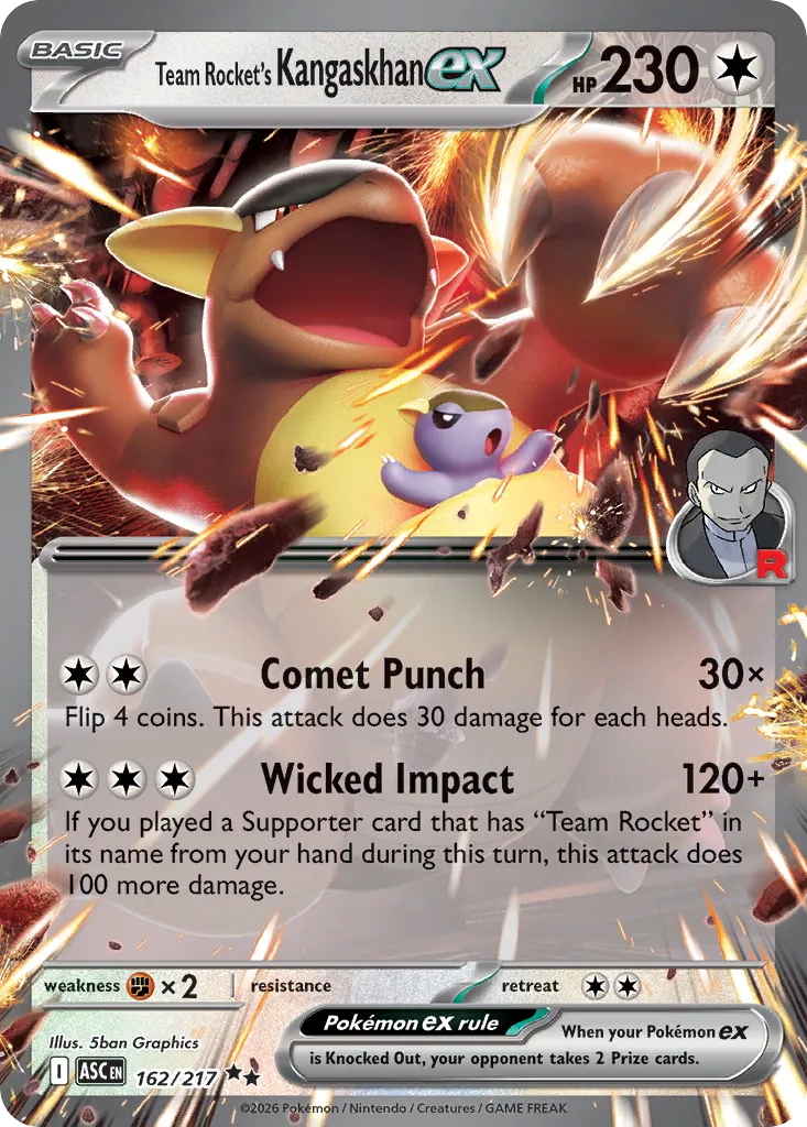 Team Rocket's Kangaskhan ex #162, Ascended Heroes