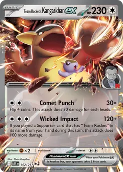 Team Rocket's Kangaskhan ex #162, Standard