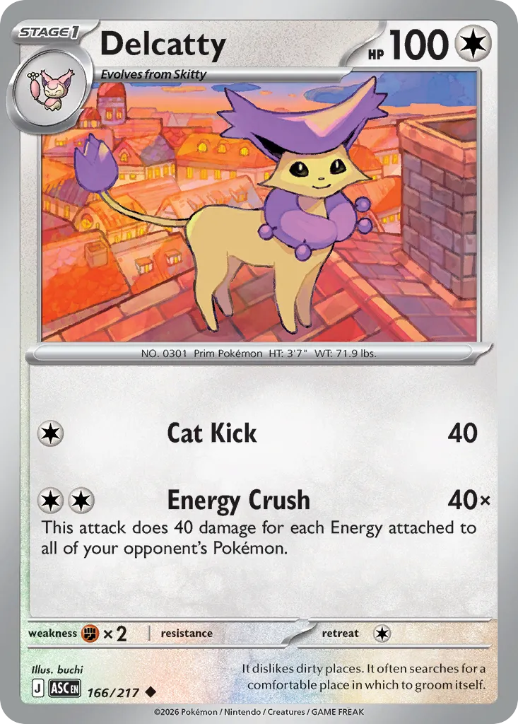 Delcatty #166, Ascended Heroes