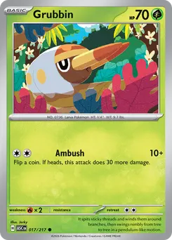Grubbin #17, Reverse Holo