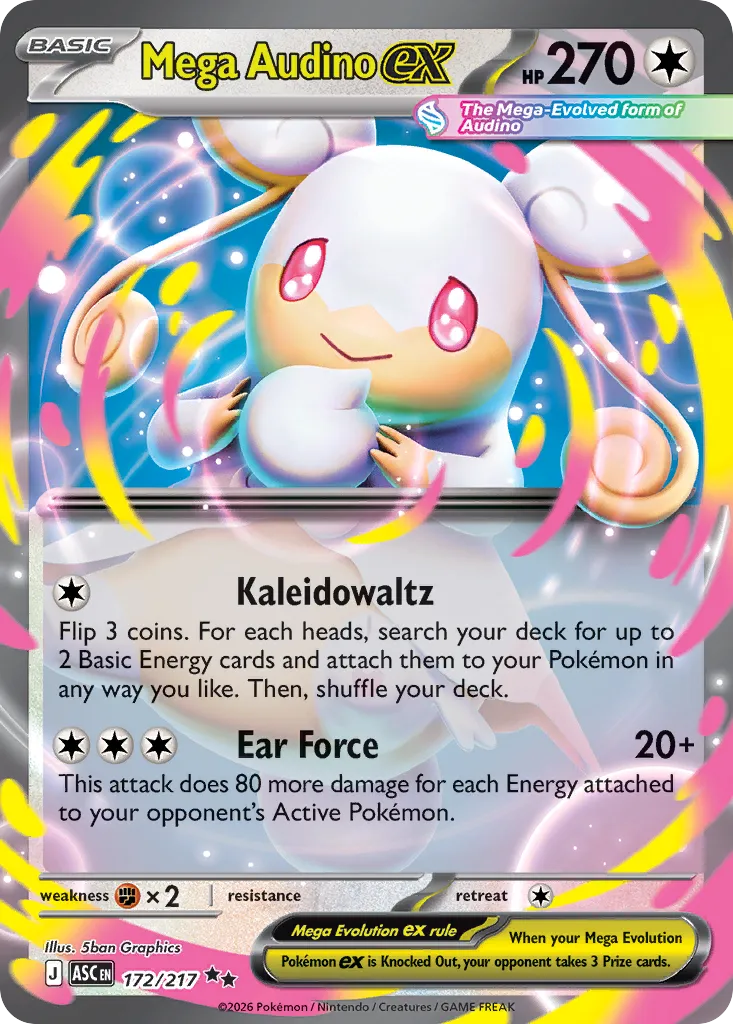 Mega Audino ex #172, Ascended Heroes