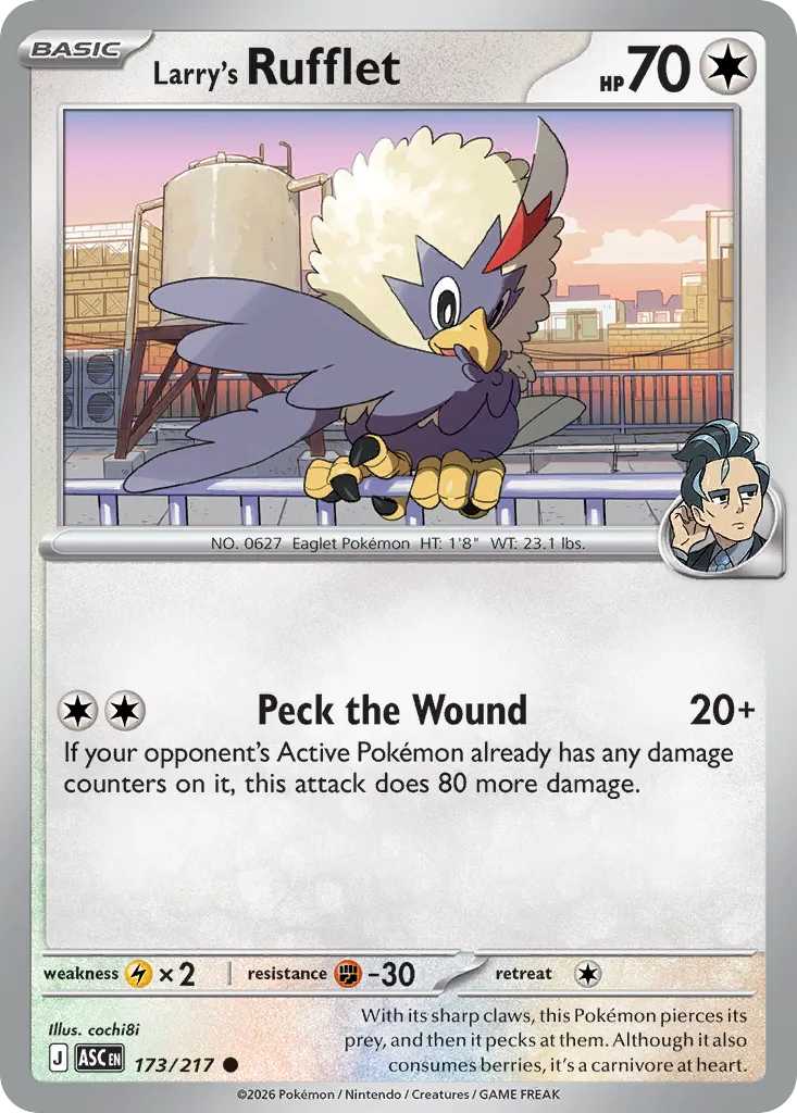 Larry's Rufflet #173, Ascended Heroes