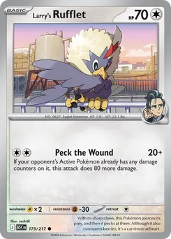 Larry's Rufflet #173, Reverse Holo