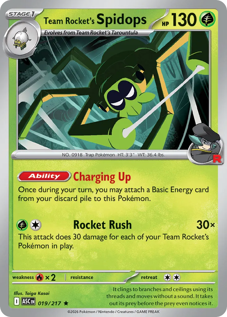 Team Rocket's Spidops #19, Ascended Heroes