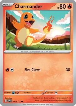 Charmander #20, Reverse Holo