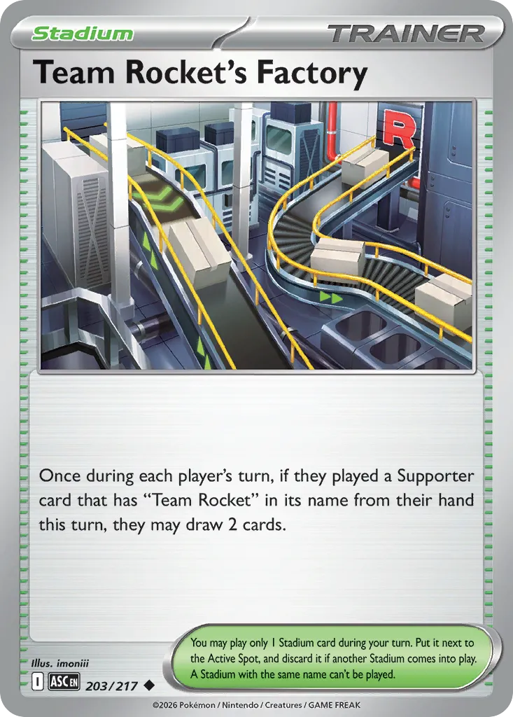 Team Rocket's Factory #203, Ascended Heroes