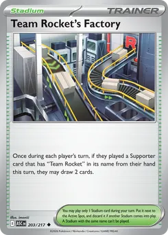 Team Rocket's Factory #203, Reverse Holo