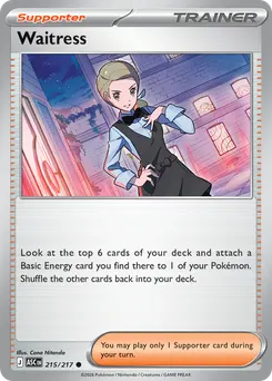 Waitress #215, Reverse Holo