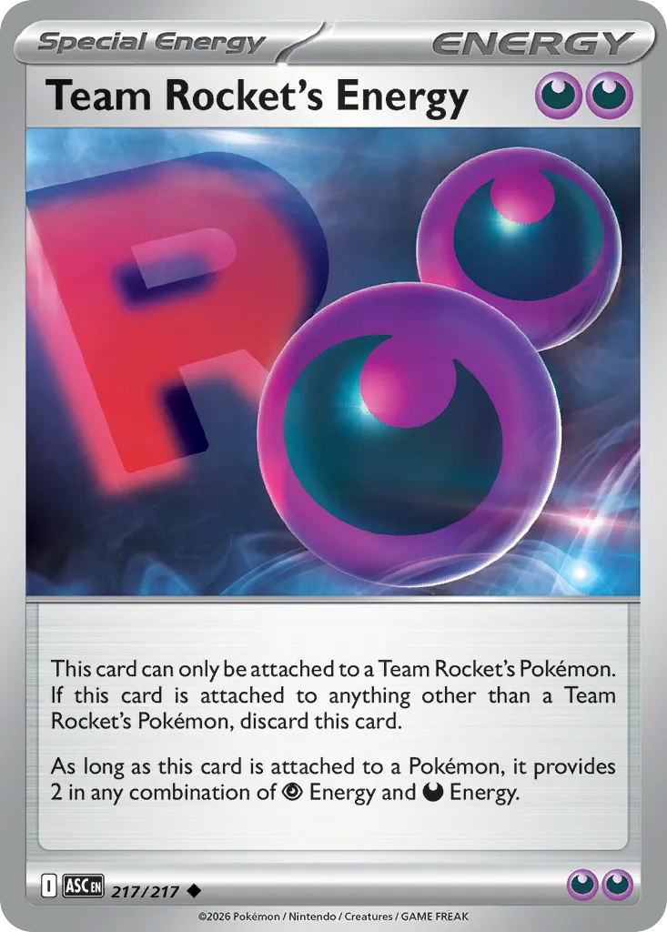 Team Rocket's Energy #217, Ascended Heroes