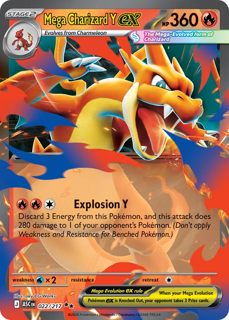 Mega Charizard Y ex #22, Ascended Heroes
