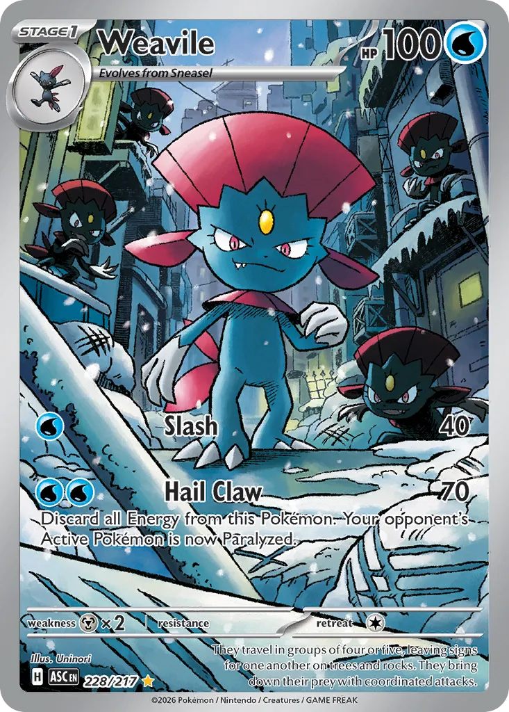 Weavile #228, Ascended Heroes