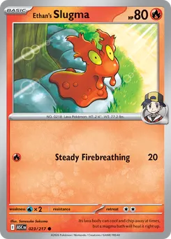 Ethan's Slugma #23, Reverse Holo