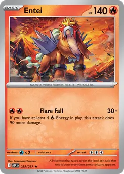 Entei #25, Reverse Holo