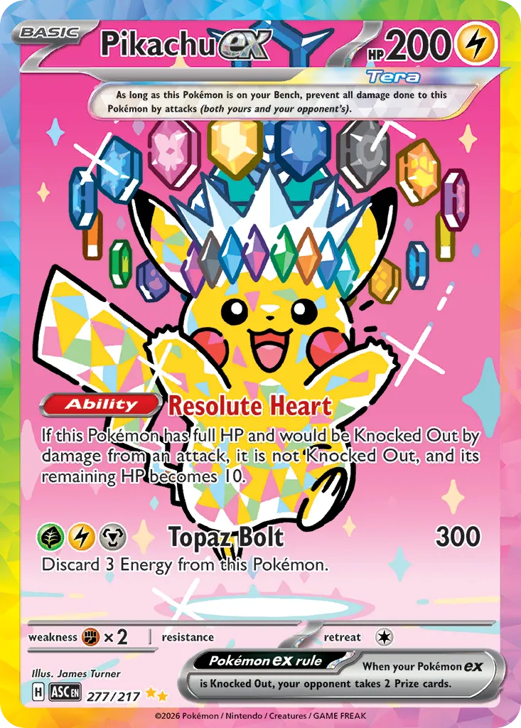 Pikachu ex #277, Ascended Heroes