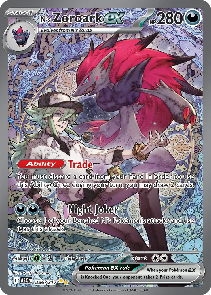N's Zoroark ex #286, Ascended Heroes