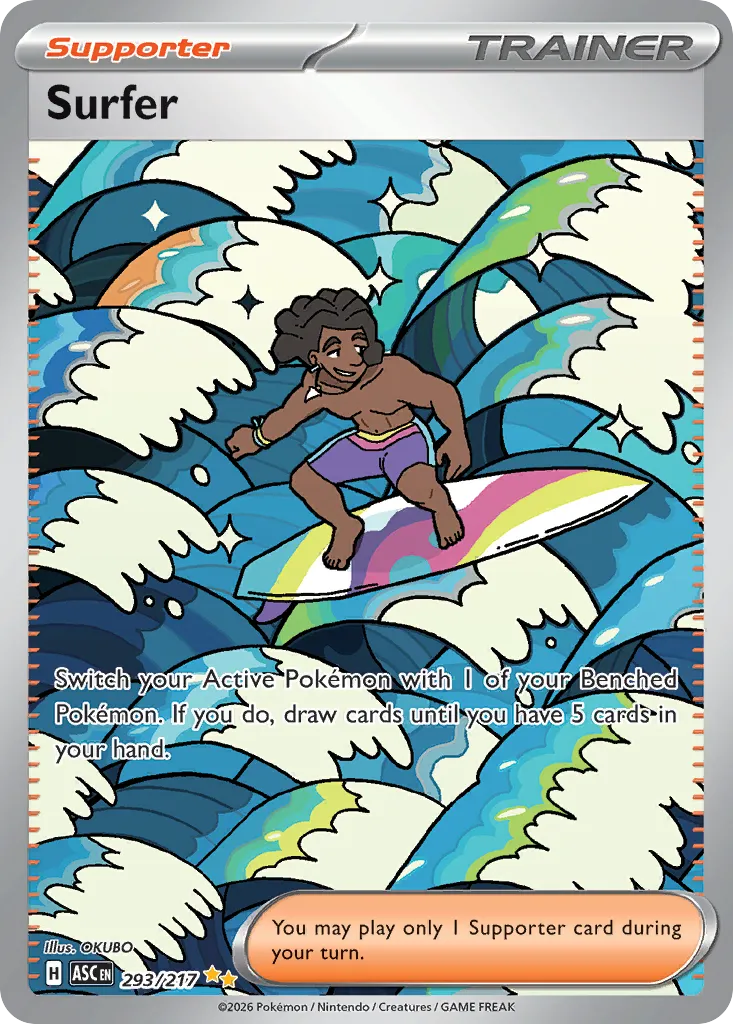 Surfer #293, Ascended Heroes Missing Texture
