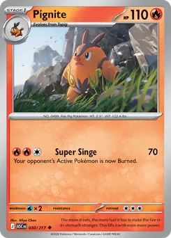 Pignite #30, Reverse Holo