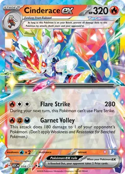 Cinderace ex #38, Standard