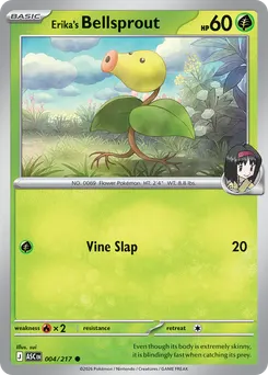 Erika's Bellsprout #4, Reverse Holo