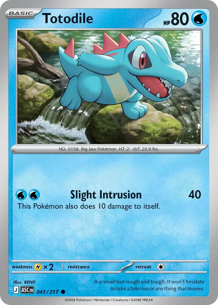 Totodile #41, Ascended Heroes