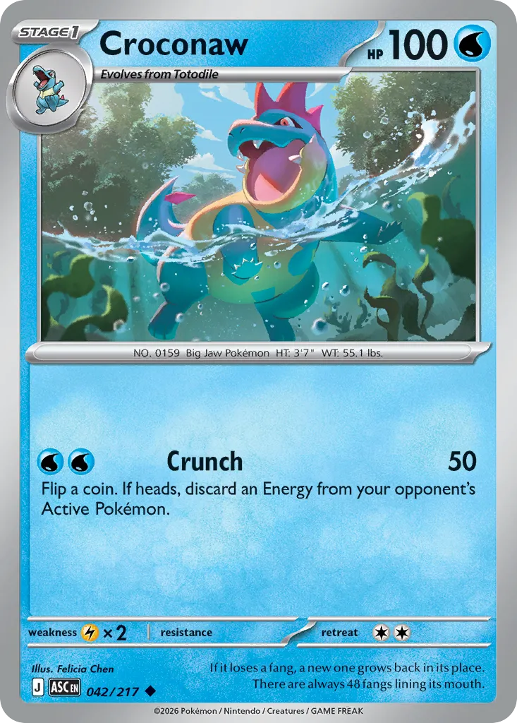 Croconaw #42, Ascended Heroes