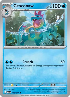 Croconaw #42, Reverse Holo