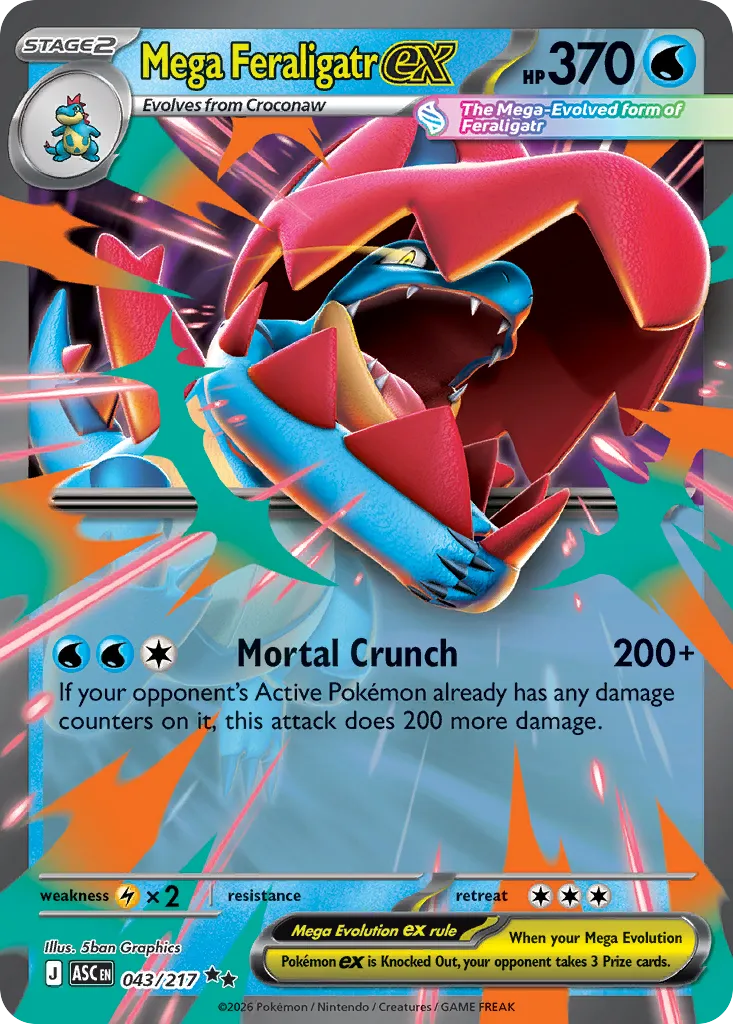 Mega Feraligatr ex #43, Ascended Heroes