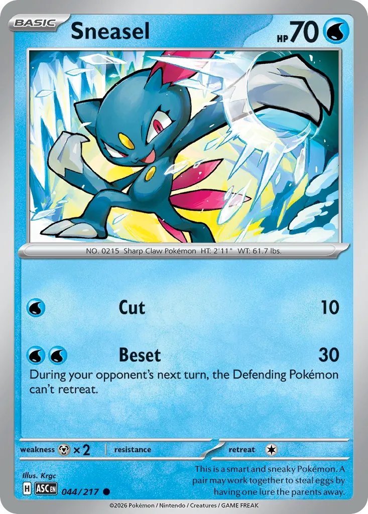 Sneasel #44, Ascended Heroes