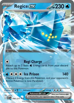 Regice ex #48, Standard