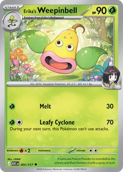 Erika's Weepinbell #5, Reverse Holo