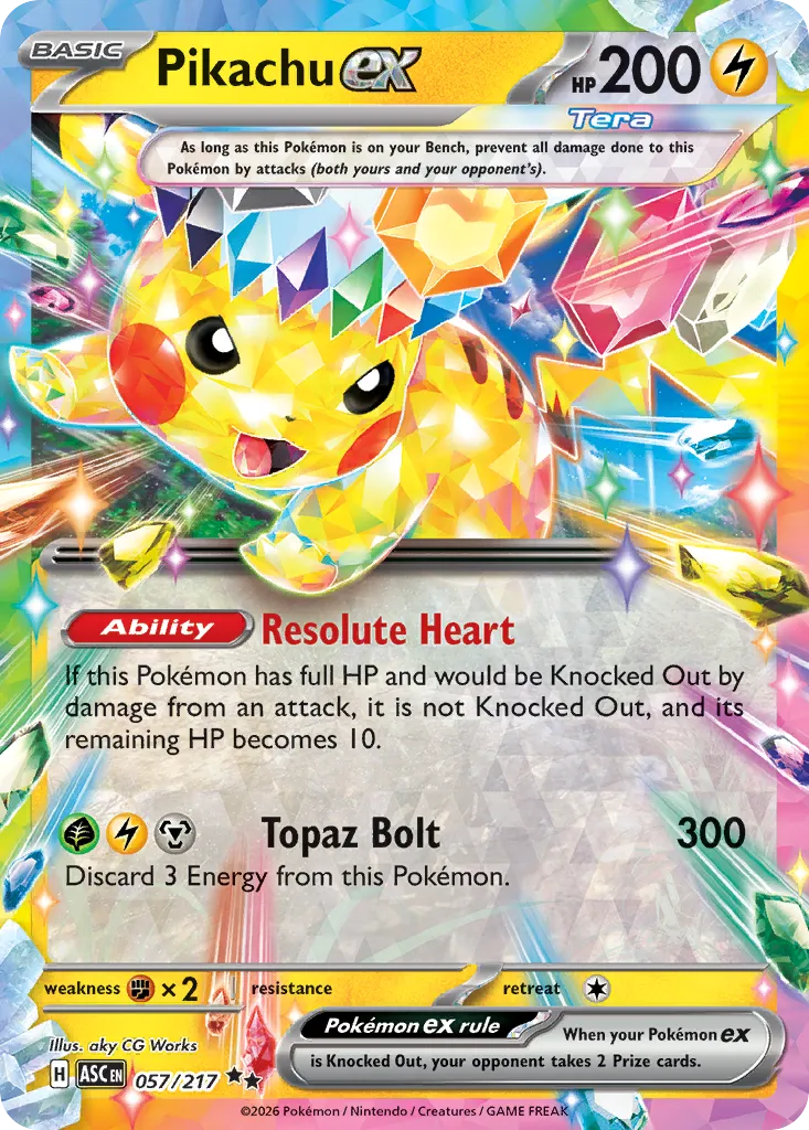 Pikachu ex #57, Ascended Heroes