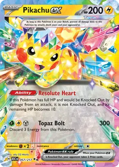 Pikachu ex #57, Standard