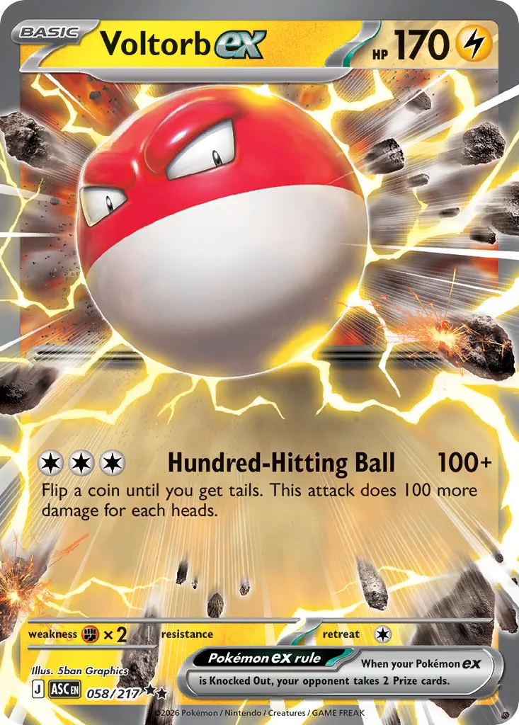 Voltorb ex #58, Ascended Heroes
