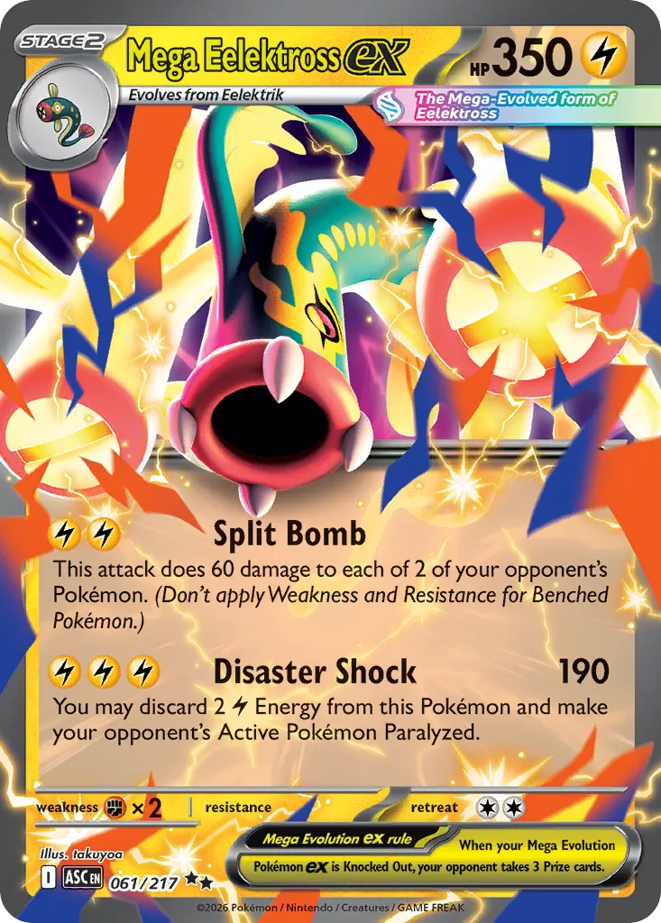 Mega Eelektross ex #61, Ascended Heroes