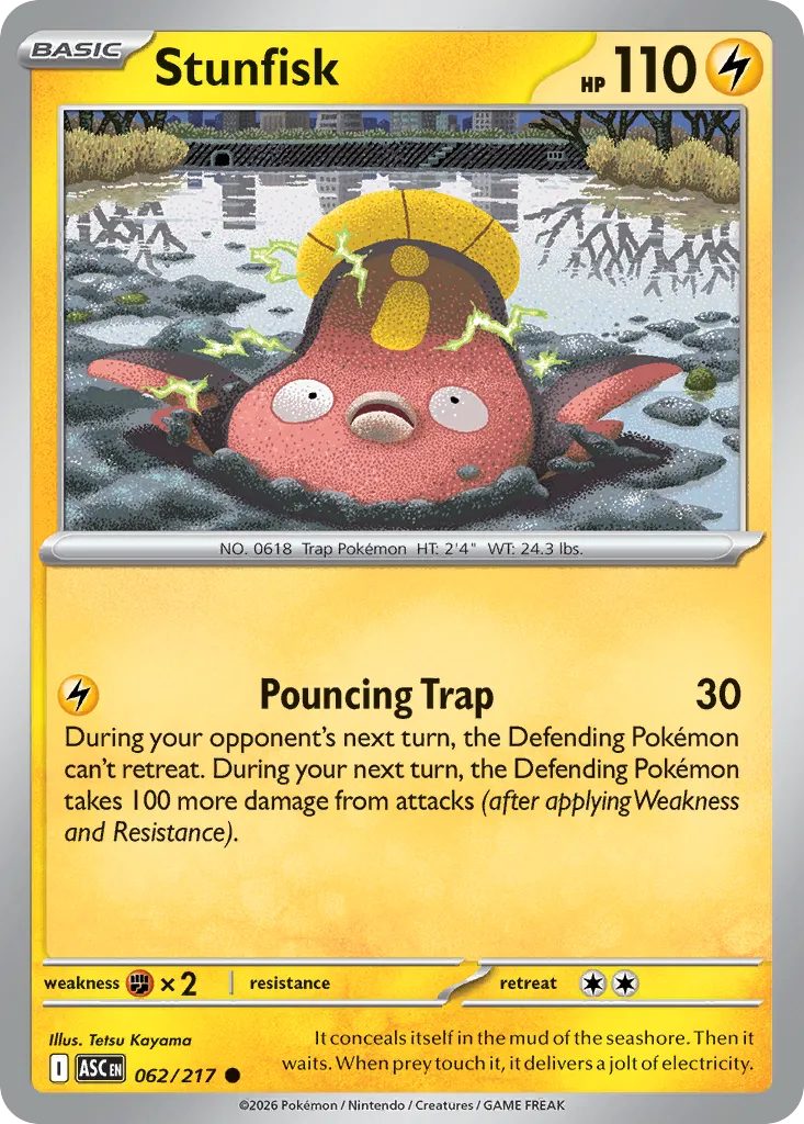 Stunfisk #62, Ascended Heroes Reverse Holo