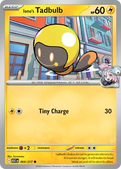 Iono's Tadbulb #69, Reverse Holo