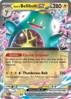Iono's Bellibolt ex #70, Standard