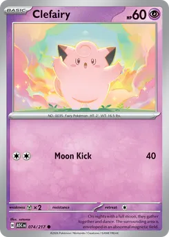Clefairy #74, Reverse Holo