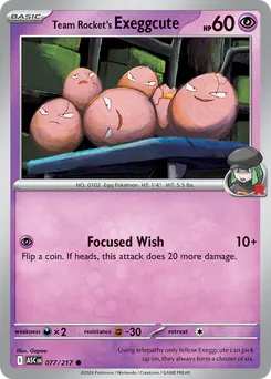 Team Rocket's Exeggcute #77, Standard