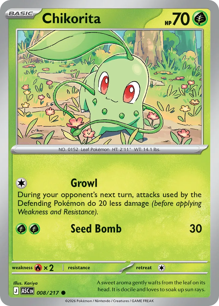 Chikorita #8, Ascended Heroes