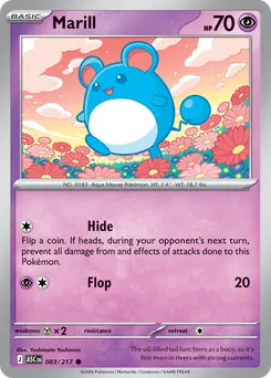 Marill #83, Reverse Holo