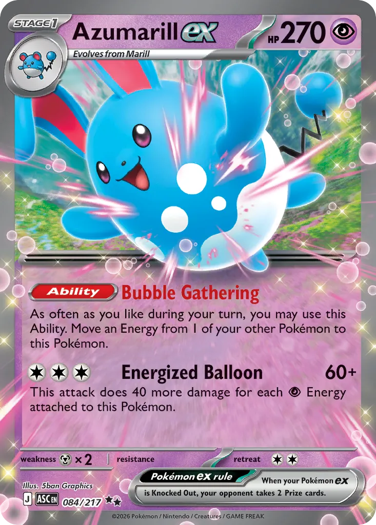 Azumarill ex #84, Ascended Heroes