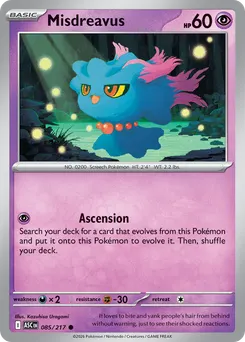 Misdreavus #85, Reverse Holo